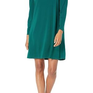 *NWT* Adrianna Papell Smocked Long Sleeve Dress, Evergreen Size S‎